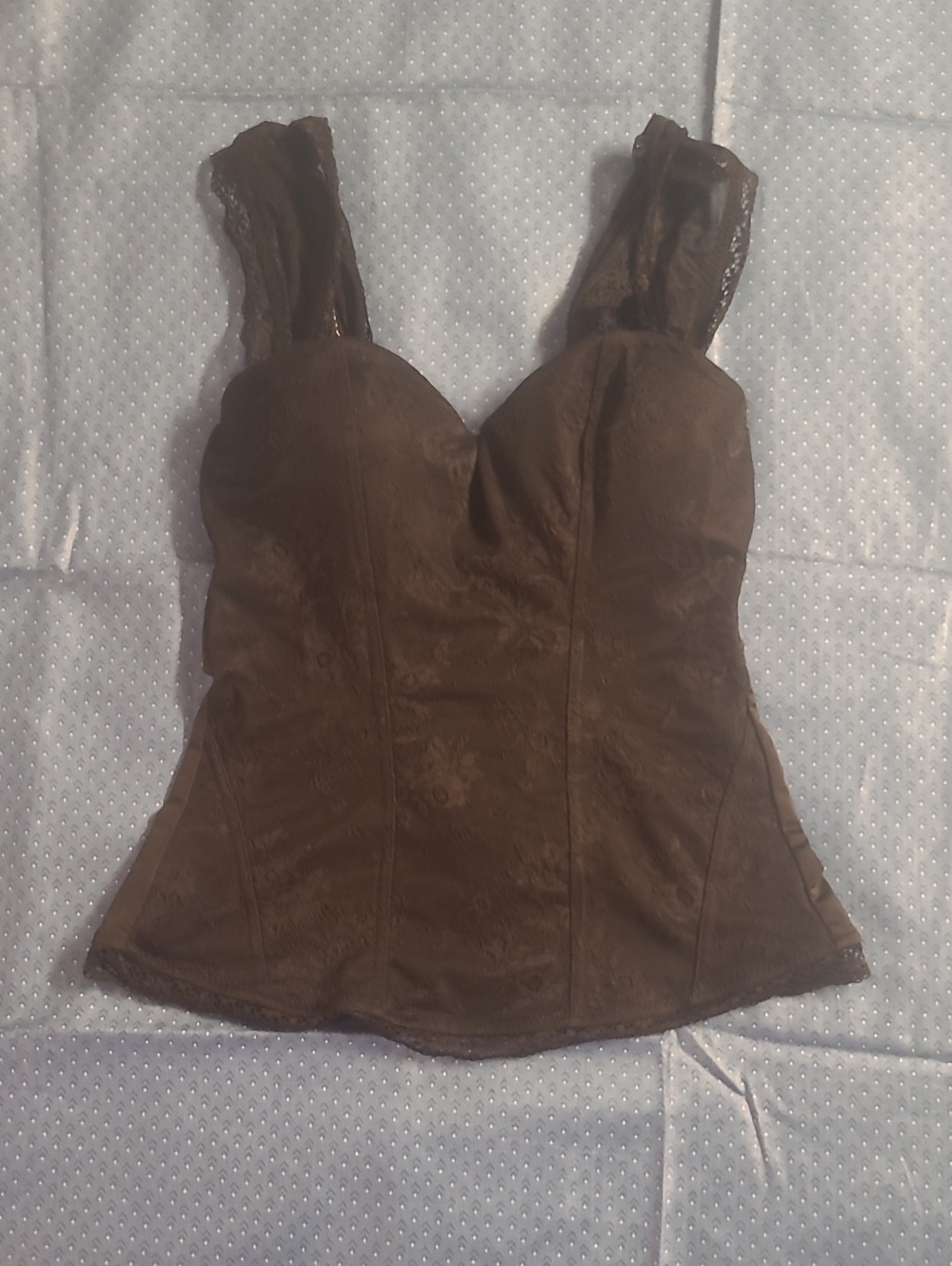 Spirit Black Lace-Trim Bustier Camisole